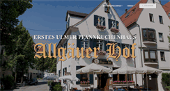 Desktop Screenshot of erstes-ulmer-pfannkuchenhaus.de